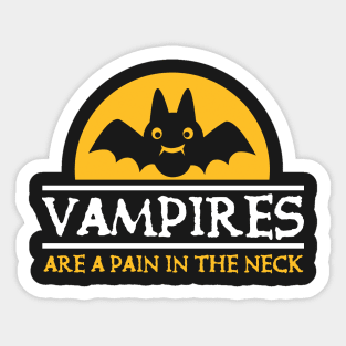 Halloween: Vampires are a pain in the neck Sticker